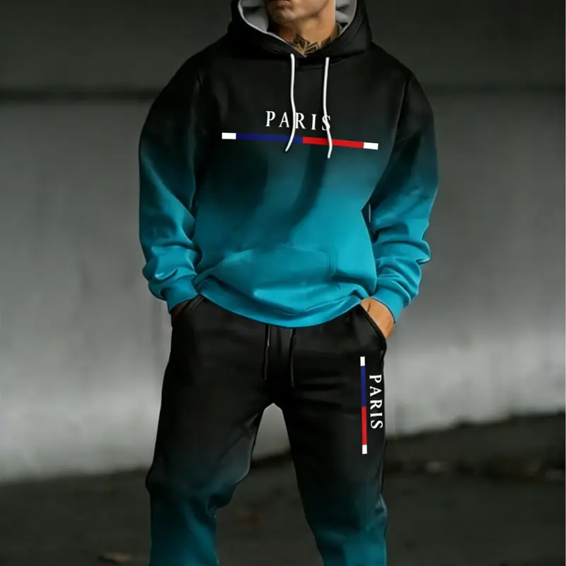 Men's Ombre Hoodie & Jogger Set