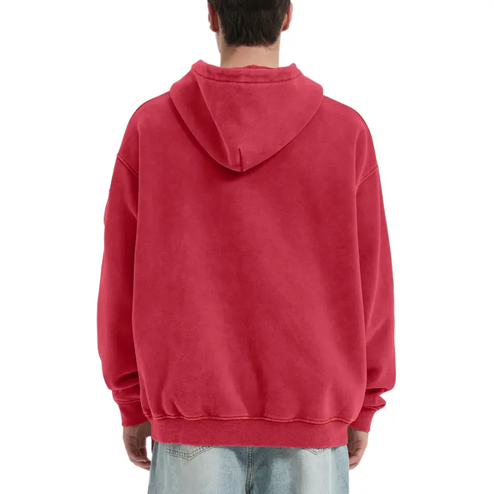 Vintage Half-Zip Hooded Pullover