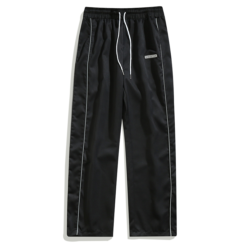 Men's Side-Stripe Wide-Leg Pants
