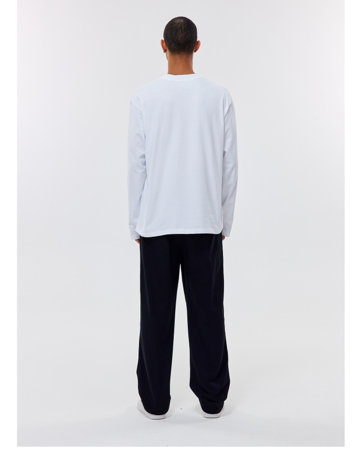 Oversized Cropped Long Sleeve Tee