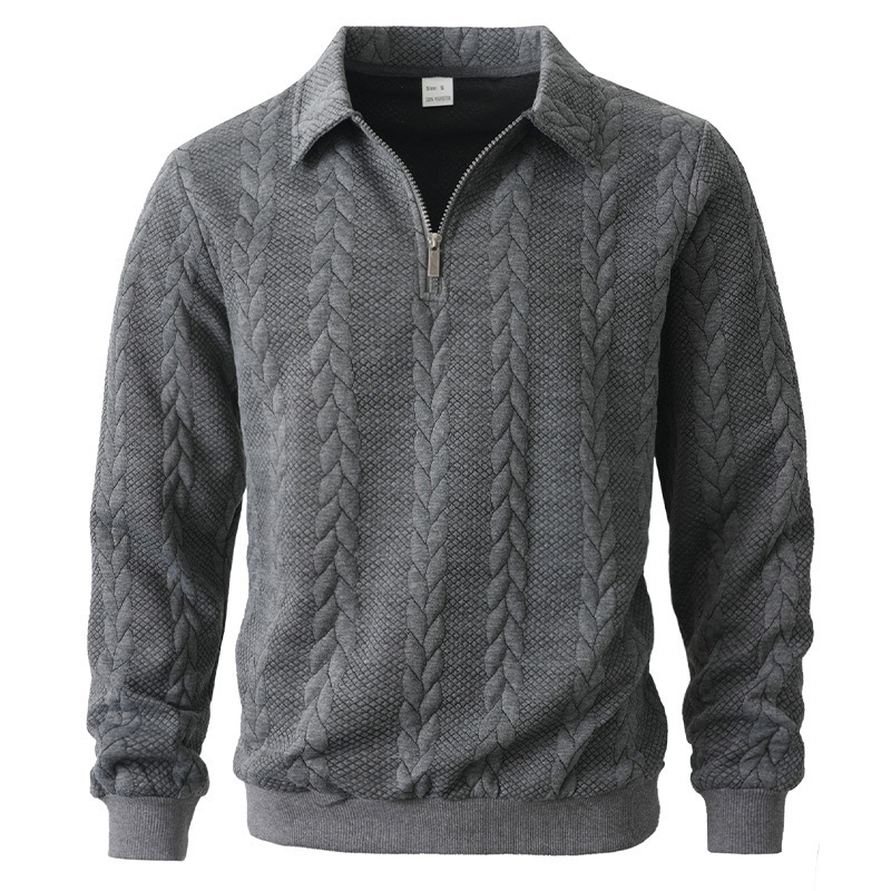 Vintage Quarter-Zip Knit Polo Sweater